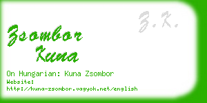 zsombor kuna business card